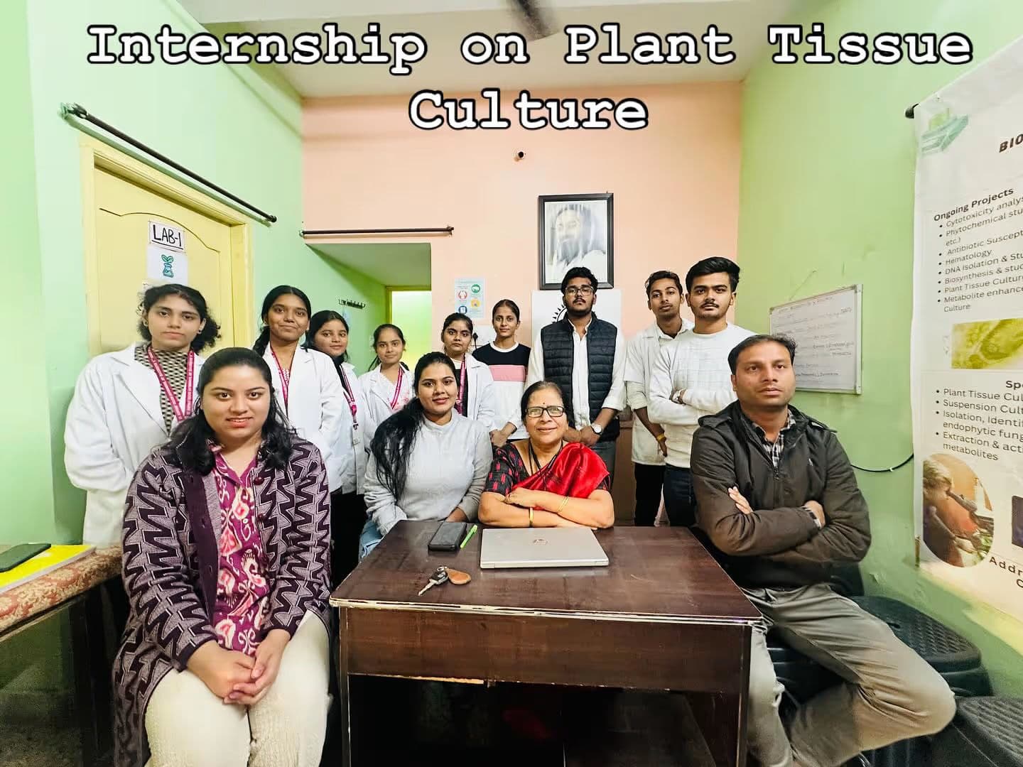 Internship on plant tissue culture